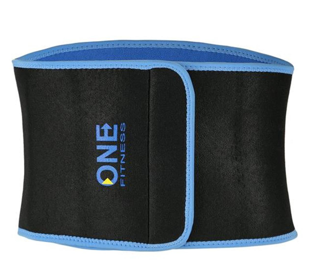 One Fitness Pas wyszczuplający na brzuch One size BR160 Czarny - 1171165 - zdjęcie